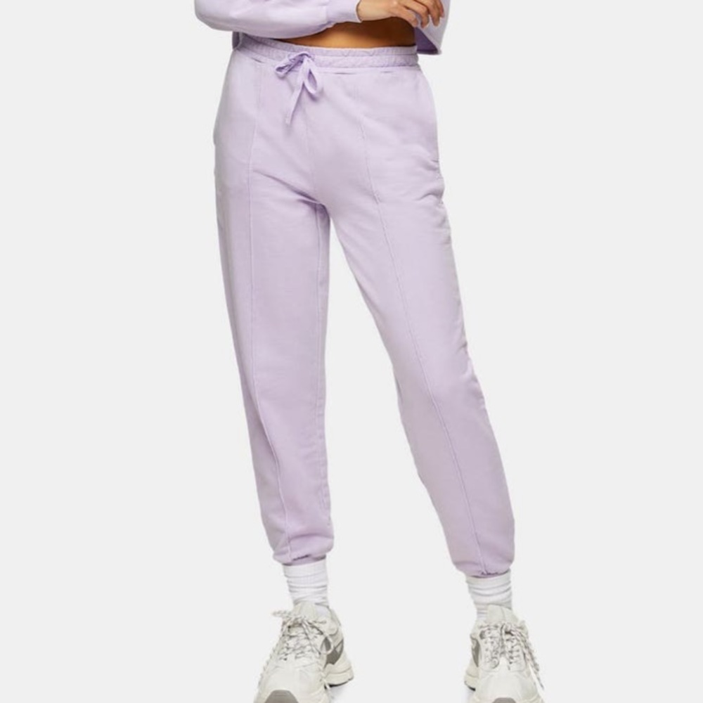 Topshop Acid Wash Joggers Lilac